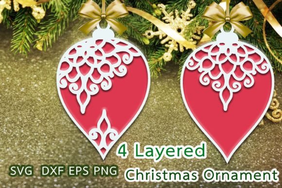 3D SVG Christmas Ornament V5: Festive Flair for Local Business Branding
