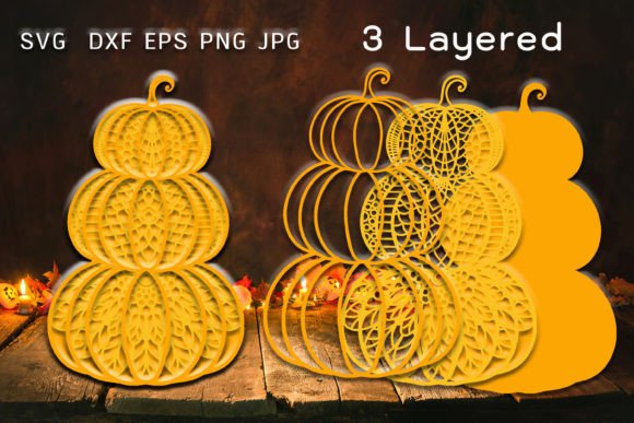 3D SVG Halloween Pumpkin V2: A Freebie with Commercial Design Potential
