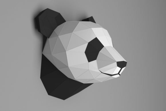 3D SVG PANDA HEAD: A Fresh Animal Design for Branding and Marketing