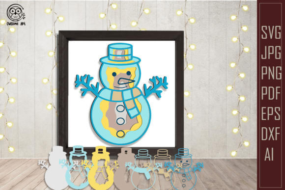 Bringing Festive Charm to Branding with Snowman Multilayer 3D SVG