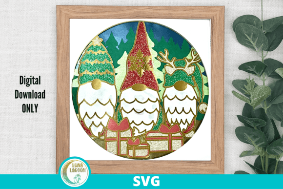 Christmas Gnomes 3D SVG: Festive Flair for Holiday Content Design