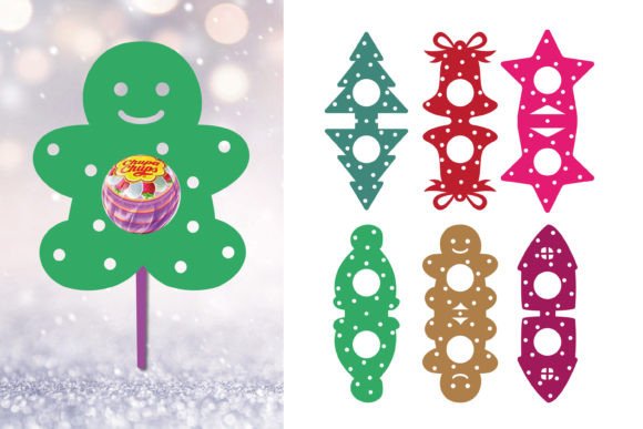 Christmas Lollipop Holder 3D SVG: A Festive Design Asset for Real Client Projects
