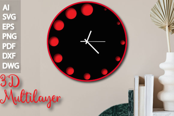 Enhancing Editorial Design with Multilayer Clock 3D SVG Files