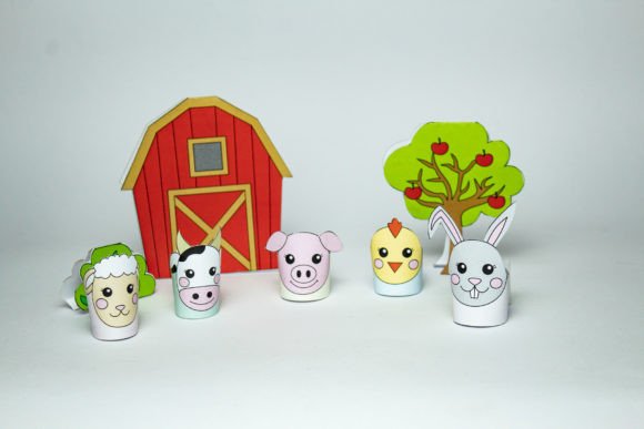Farm Paper Toy Set