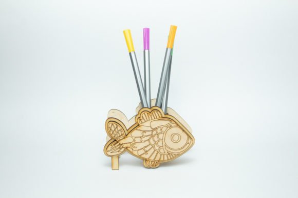 Fish Pen Holder: A 3D SVG Design for Kids-Centric Blogging Projects