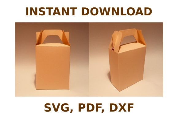 Gable Box Template: A 3D SVG Shape for Real Crafting and Handmade Business
