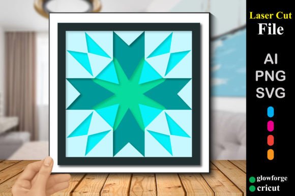 h1Block Layered Quilt Shadow Box 3D SVG Review for Real Embroidery Projects/h1