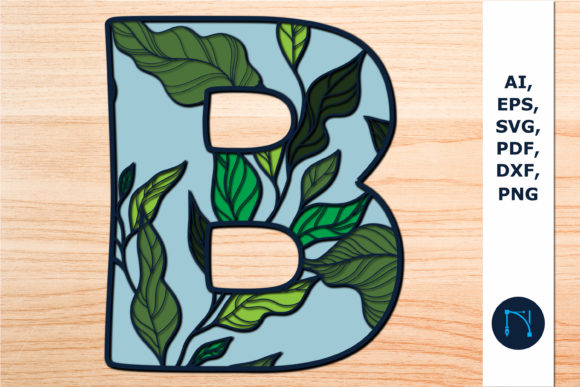 Layer Floral Alphabet B 3D SVG Cut File: A Designer’s Real-Use Review