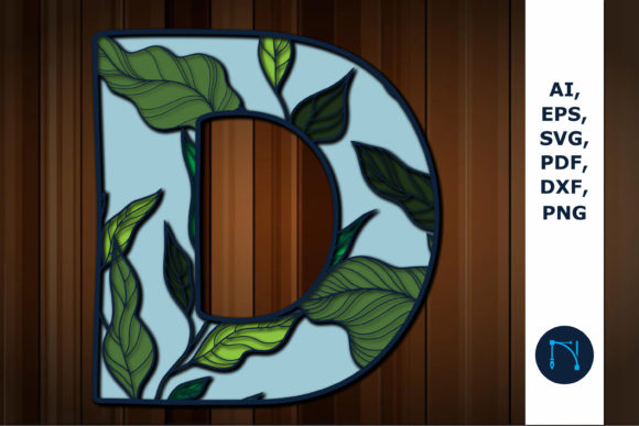 Layer Floral Alphabet D 3D SVG Cut File: A Designer’s Real-World Review