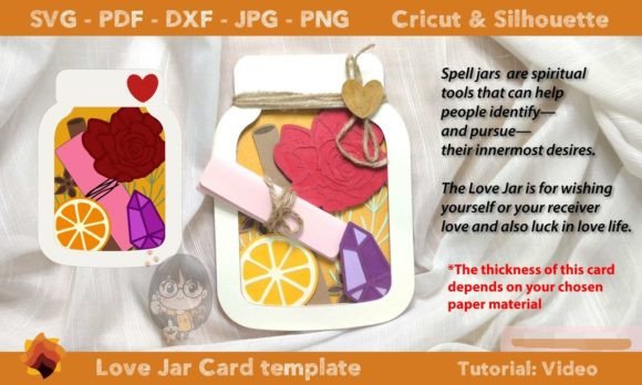 Love Jar Greeting Card: A 3D SVG Design for Heartfelt Brand Narratives