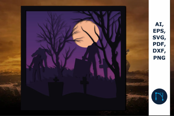 Multi Layer Halloween Frame Wall 3D SVG Review