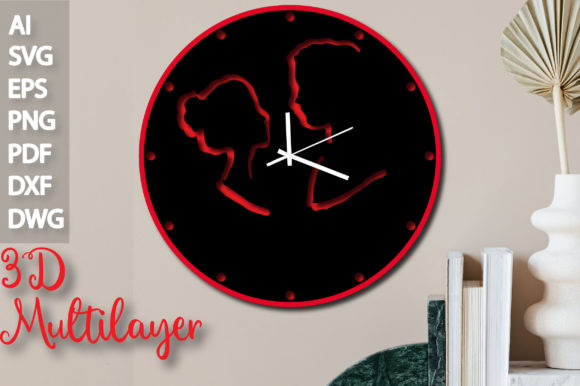Multilayer Couple Clock 3D SVG File: A Designer’s Real-World Review