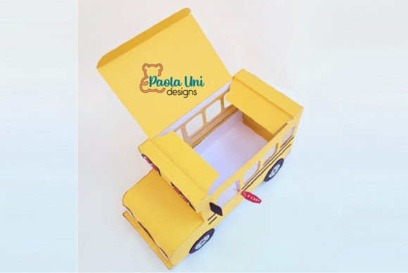 School Bus Box 3D SVG for Crafters & Handmade Sellers