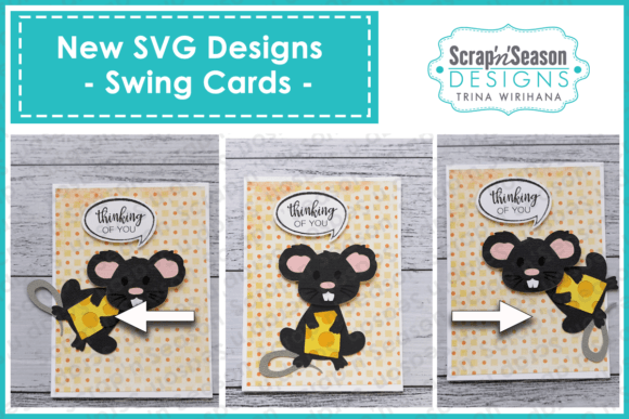 Swing Card - Mouse: A 3D SVG Design for Playful Branding and Visual Marketing